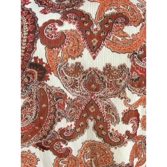 Violet + Claire Sz S Paisley Sleeveless Lightweight Sleeveless Blouse Layered - Picture 3 of 11